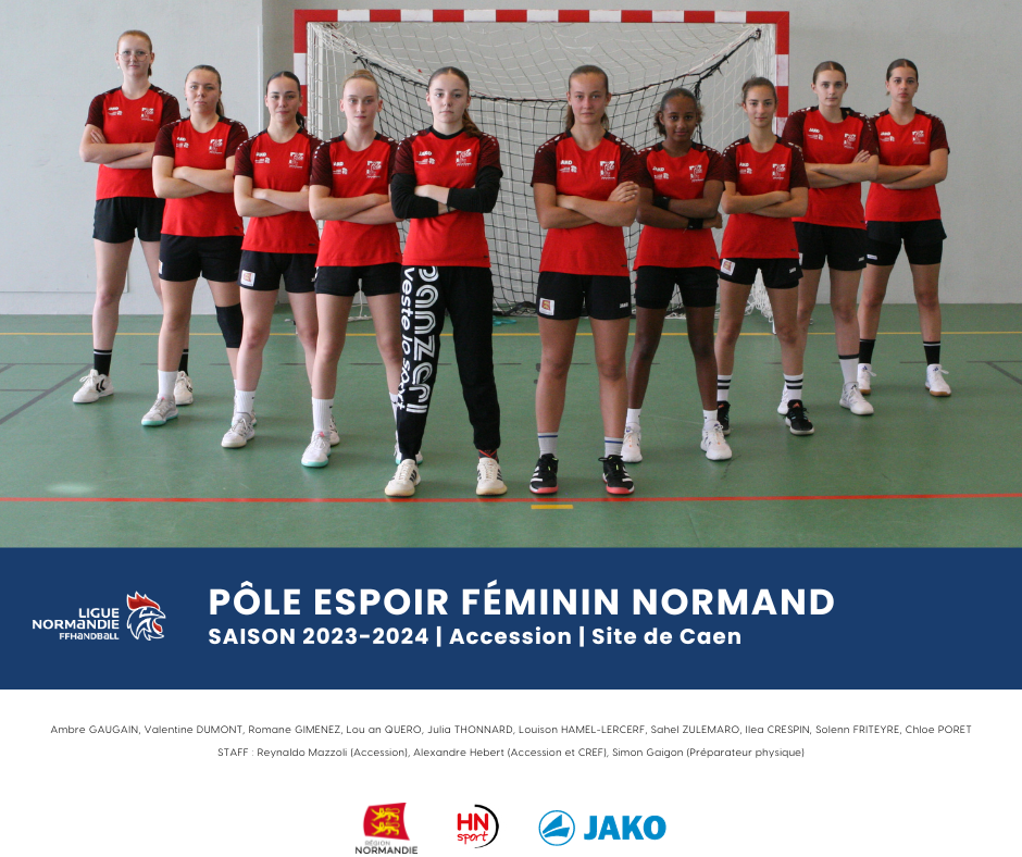 PÔLE ESPOIR FÉMININ NORMAND handballnormandie